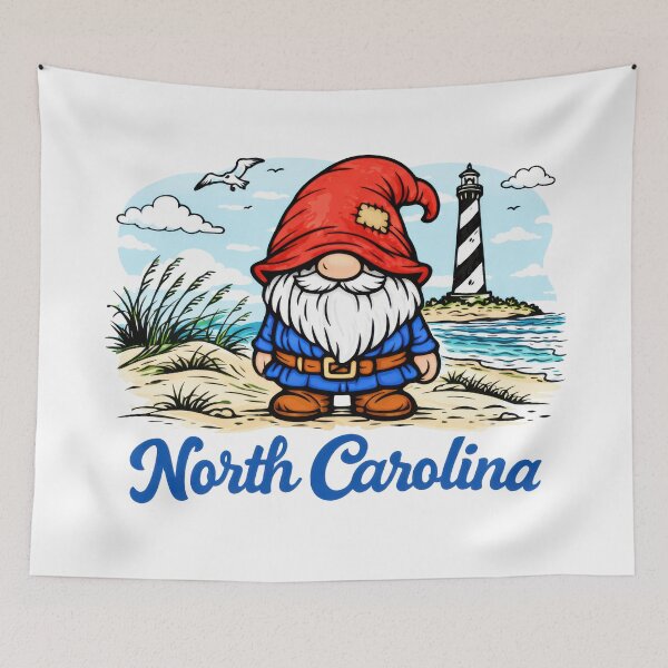 Item preview, Coastal Gnome at the North Carolina Lighthouse designed and sold by Moriarty's Digital Visions.