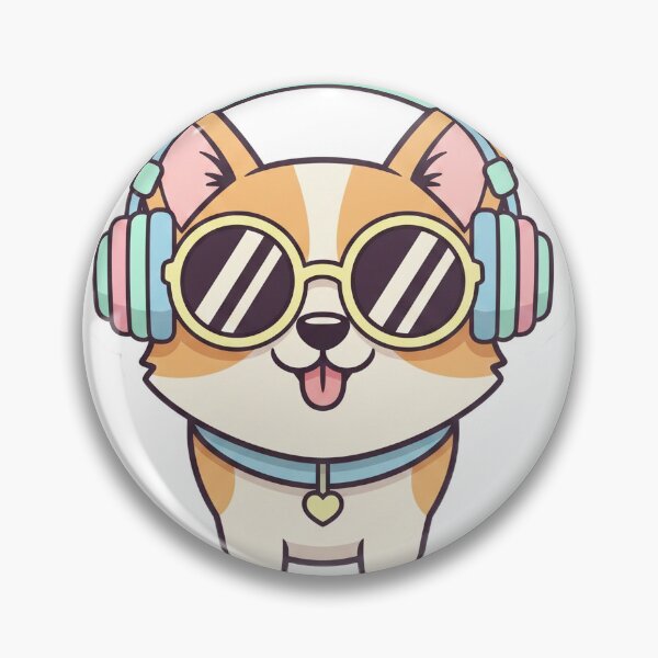 Item preview, “Cute DJ Puppy with Headphones & Sunglasses” designed and sold by Dream line Designs.