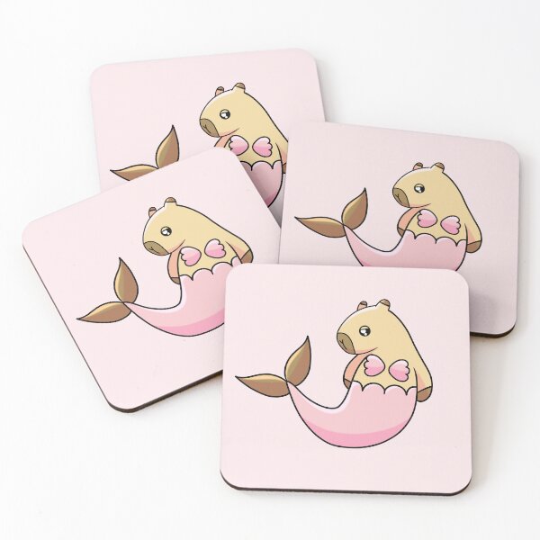 Item preview, Cute Kawaii Capybara With a Mermaid Tail (Once Upon a Capybara).   designed and sold by Hannahi8.