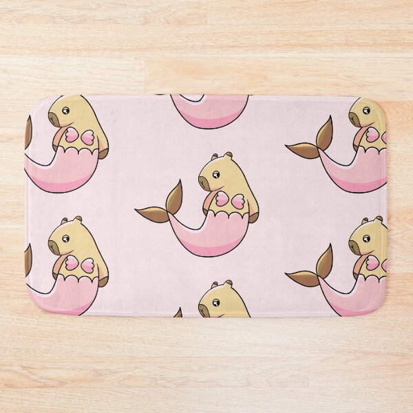 Item preview, Cute Kawaii Capybara With a Mermaid Tail (Once Upon a Capybara). designed and sold by Hannahi8.