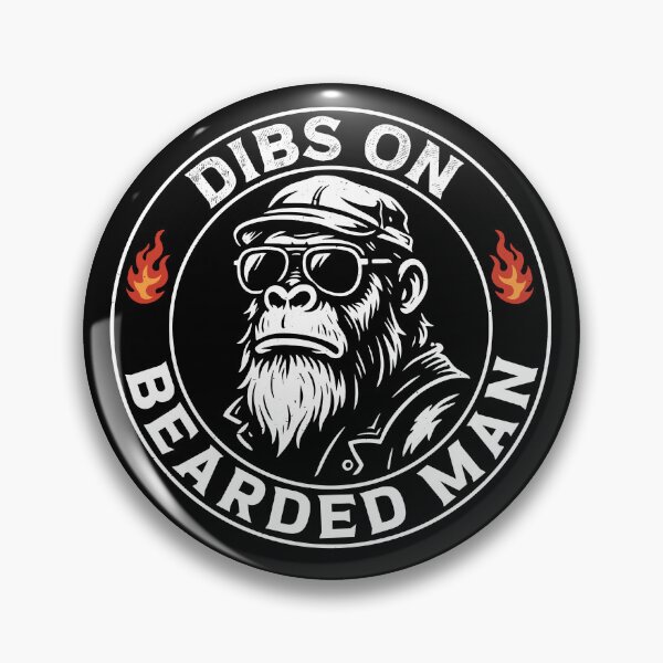 Item preview, Dibs On The Bearded Man Funny Monkey Beard Lover designed and sold by gunaone-design.