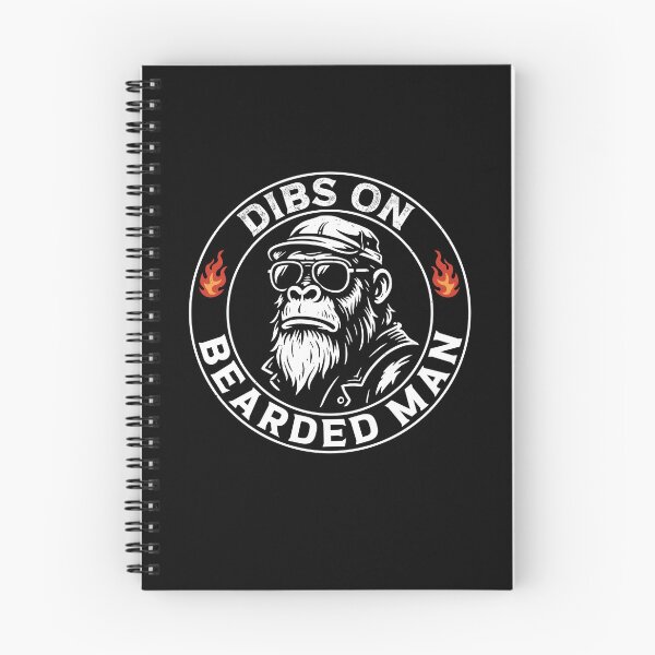 Item preview, Dibs On The Bearded Man Funny Monkey Beard Lover designed and sold by gunaone-design.