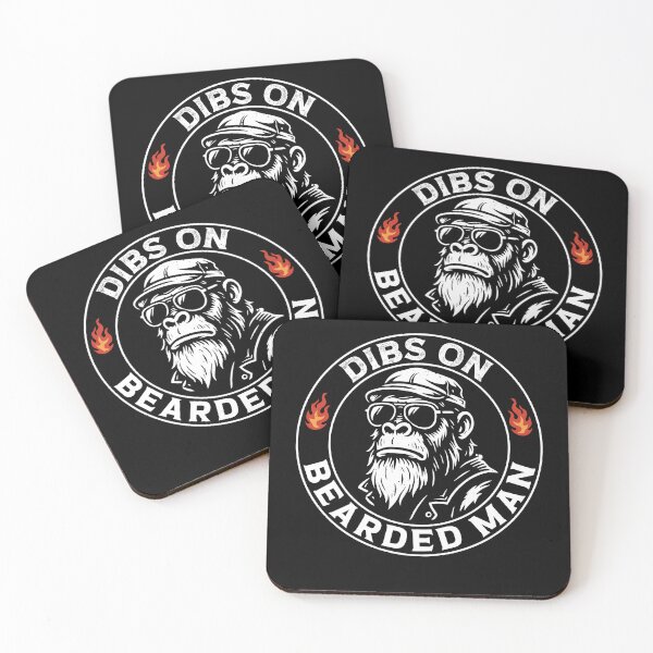 Item preview, Dibs On The Bearded Man Funny Monkey Beard Lover designed and sold by gunaone-design.