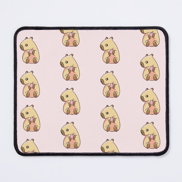 Item preview, Cute Kawaii Capybara Holding a Bitten Apple (Once Upon a Capybara). designed and sold by Hannahi8.