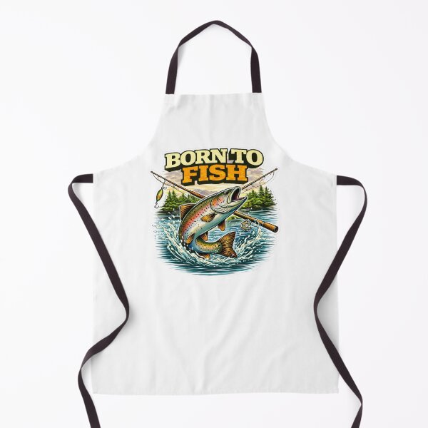 Item preview, Born to Fish – Vintage Fishing Lifestyle Design designed and sold by SVALANART.