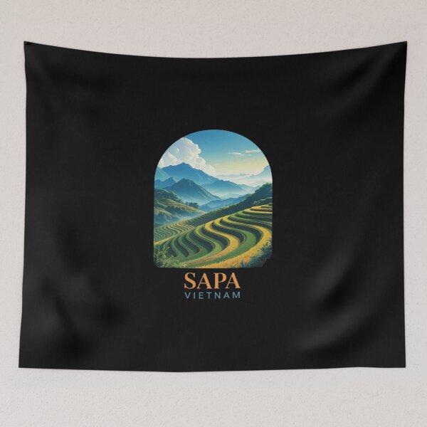 Item preview, Sapa Travel Adventure Trip Summer Vacation Sapa Vietnam  designed and sold by DigitaldeligArt.