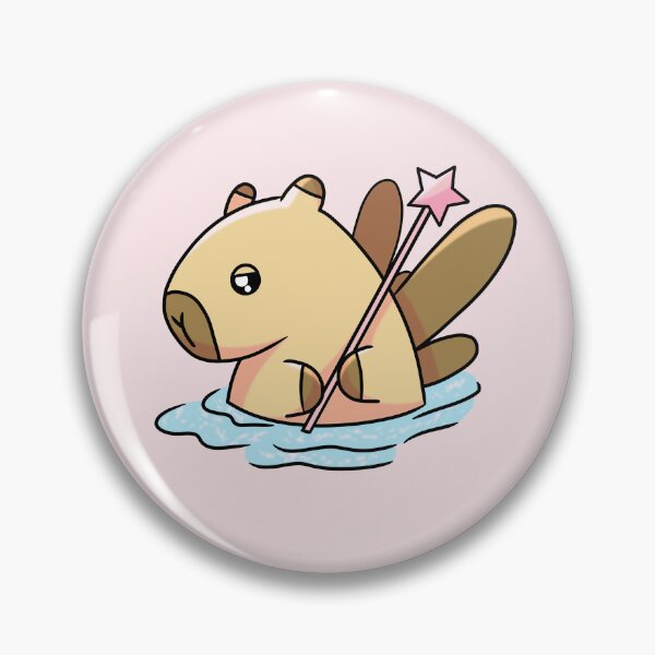 Item preview, Cute Kawaii Capybara with Wings and a Fairy Wand (Once Upon a Capybara). designed and sold by Hannahi8.