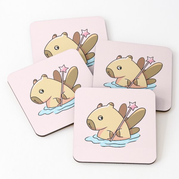 Item preview, Cute Kawaii Capybara with Wings and a Fairy Wand (Once Upon a Capybara). designed and sold by Hannahi8.