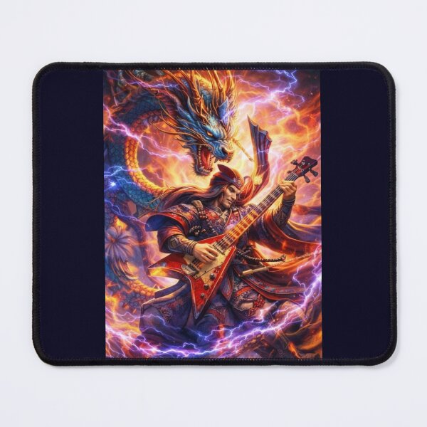 Item preview, Neo Edo Rock – Dragon Soul Bassist - Samurai Thunder Strings designed and sold by EDO NOIR SOCIETY.