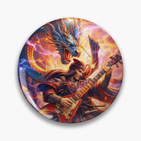 Item preview, Neo Edo Rock – Dragon Soul Bassist - Samurai Thunder Strings designed and sold by EDO NOIR SOCIETY.