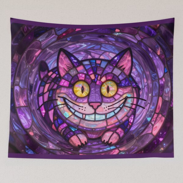 Item preview, The Cheshire Grin – Stained Glass Mosaic Art designed and sold by Art_By_Sam.