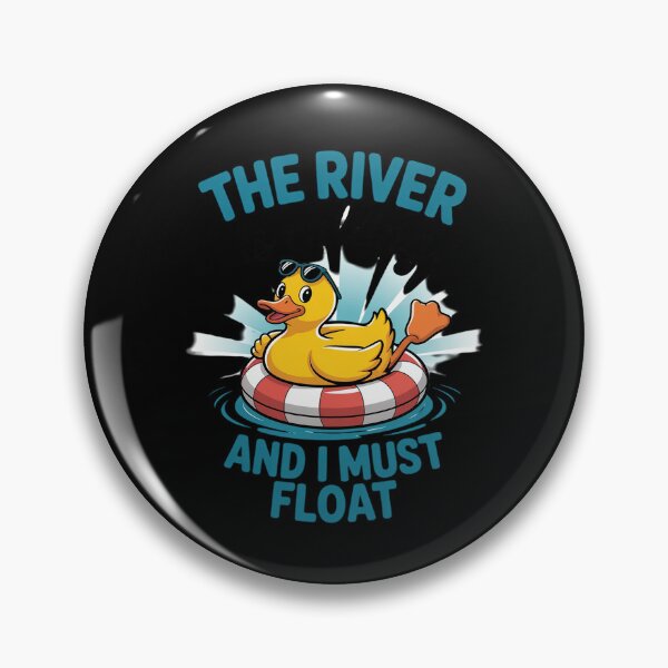 Item preview, Summer Float Trip Duck The River Is Calling River Tubing  designed and sold by DigitaldeligArt.