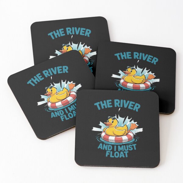 Item preview, Summer Float Trip Duck The River Is Calling River Tubing  designed and sold by DigitaldeligArt.