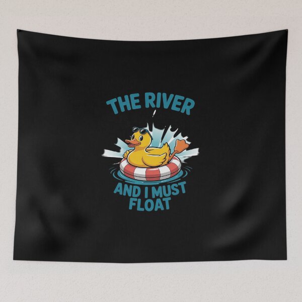 Item preview, Summer Float Trip Duck The River Is Calling River Tubing  designed and sold by DigitaldeligArt.