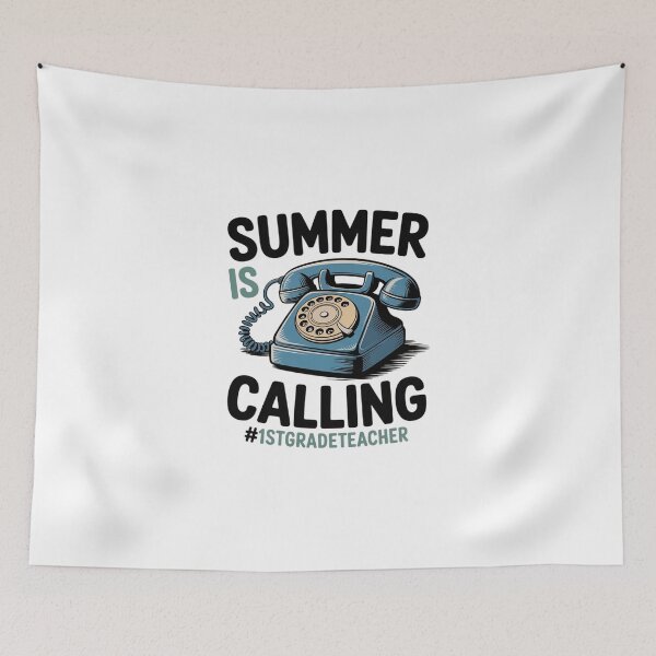 Item preview, Summer Is Calling - Last Day Of School 1st Grade Teacher  designed and sold by DigitaldeligArt.