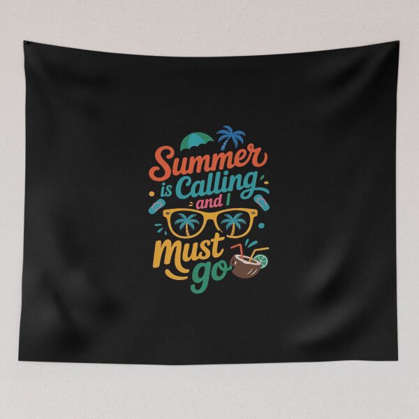 Item preview, Summer Is Calling And I Must Go Beach Vacay designed and sold by DigitaldeligArt.