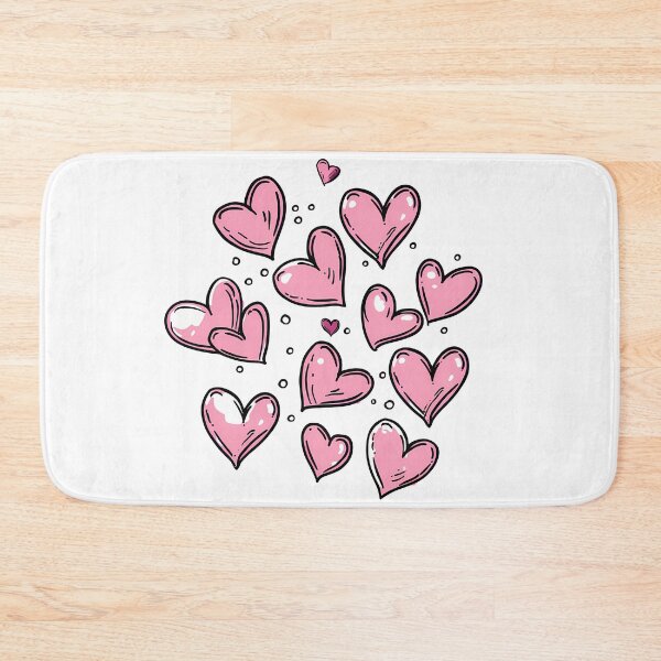 Item preview, Pink Bubble Hearts Saint Valentine's Day - Cute Glossy Doodle Love Cluster Art Print designed and sold by DesignArtist.ia.