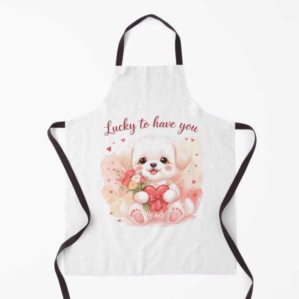 Item preview, Maltese Puppy - Lucky To Have You Watercolor designed and sold by Kedspicedesign.