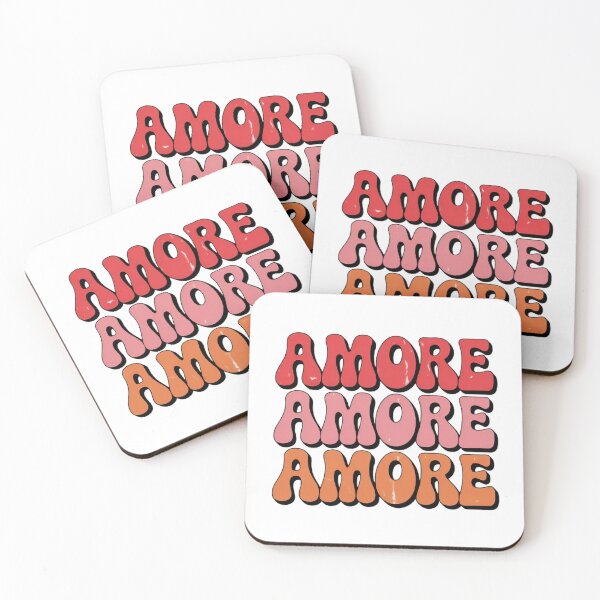 Item preview, Wavy Amore Text - Retro 70s Typography designed and sold by ItaloVibes.