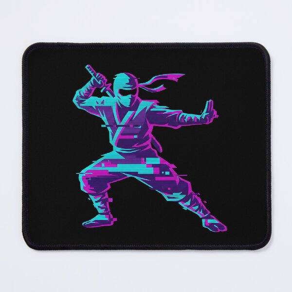 Item preview, Cyberpunk Ninja Glitch Neon Samurai 2026 designed and sold by MarCinu Art.