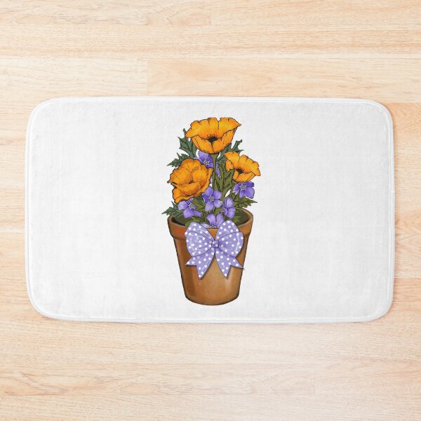 Item preview, Pot of Flowers with Polka Dotted Bow designed and sold by JoyfulWhimsy.