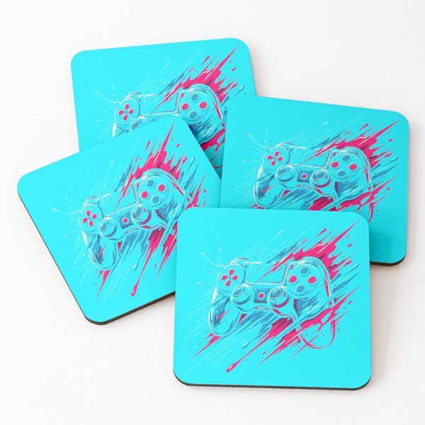 Item preview, Neon Controller Splatter Glitch Art designed and sold by MarCinu Art.