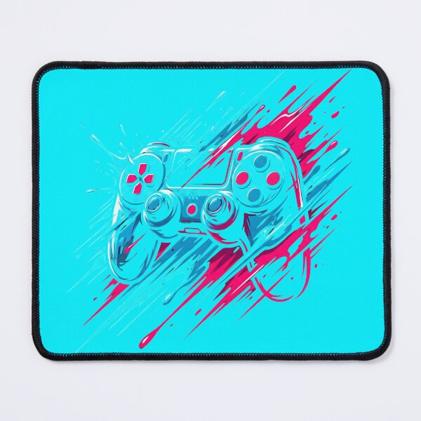Item preview, Neon Controller Splatter Glitch Art designed and sold by MarCinu Art.