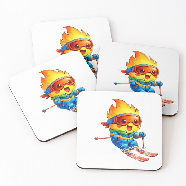 Item preview, Cute Fire Kid Skiing designed and sold by Moonya26.