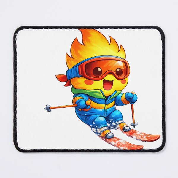Item preview, Cute Fire Kid Skiing designed and sold by Moonya26.