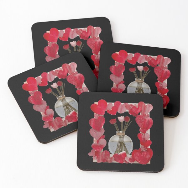 Item preview, Heart Framed Floral Vase designed and sold by Khadigadesings.