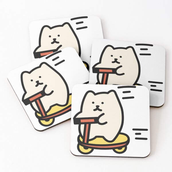 Item preview, White Cat Rides  designed and sold by kyokyyosei.