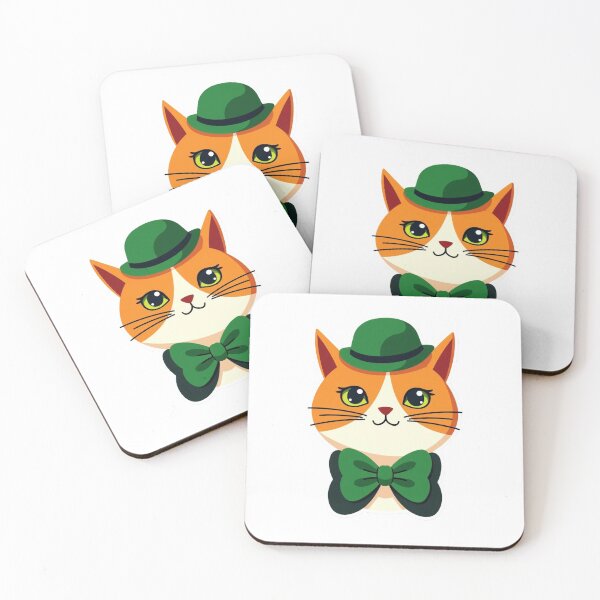 Item preview, St. Patrick’s Day Lucky Cat designed and sold by PMTaurus.