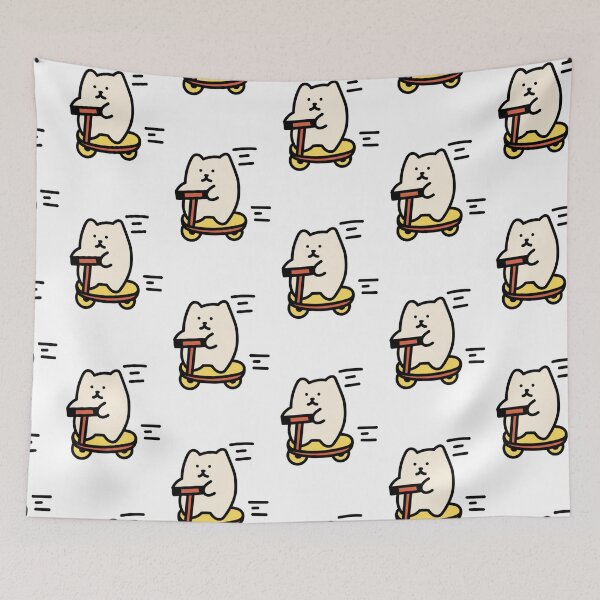 Item preview, White Cat Rides  designed and sold by kyokyyosei.