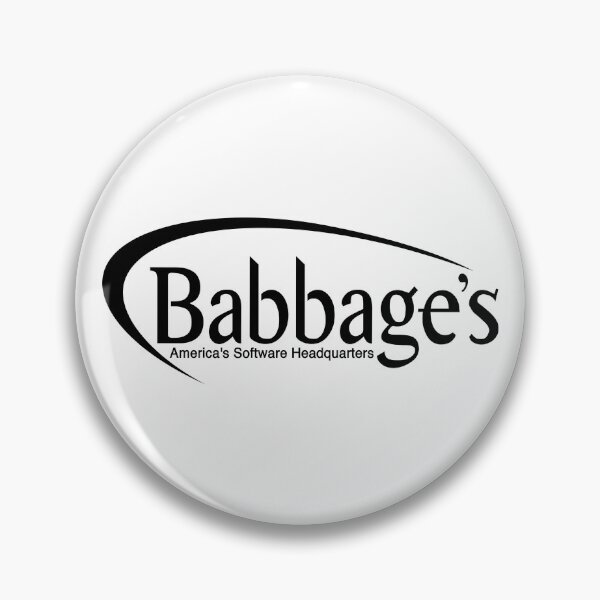 Item preview, Babbage’s Logo – Retro Video Game Store Nostalgia designed and sold by Stores-B-Us.