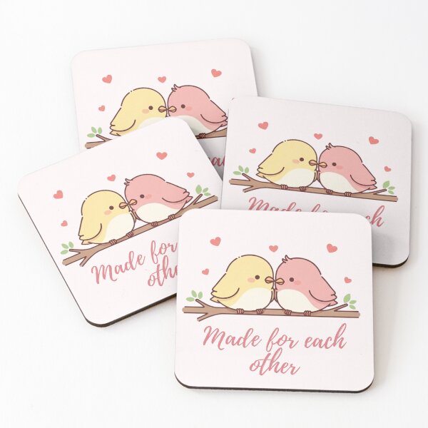 Item preview, Made for Each Other – Cute Love Birds Valentine Design designed and sold by soletstudio.