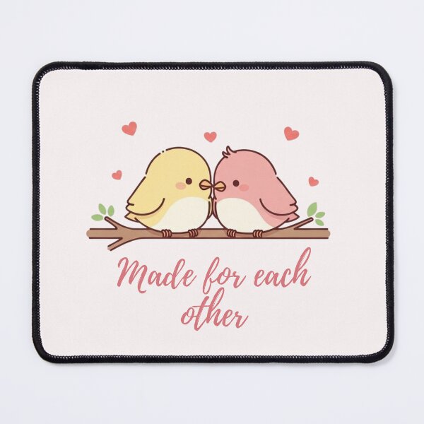 Item preview, Made for Each Other – Cute Love Birds Valentine Design designed and sold by soletstudio.