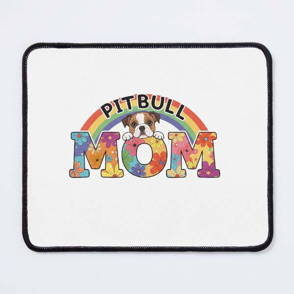 Item preview, Pitbull Mom Rainbow designed and sold by My Pitbull Place.