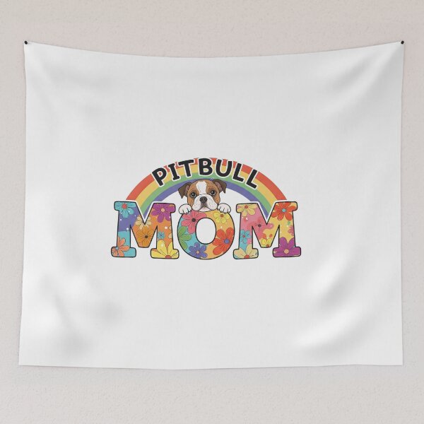 Item preview, Pitbull Mom Rainbow designed and sold by My Pitbull Place.