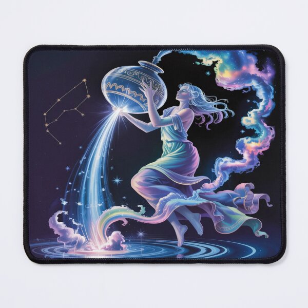 Item preview, Dynamic Aquarius Water Bearer | Nebula Constellation Goddess designed and sold by Midnight Veil Designs.