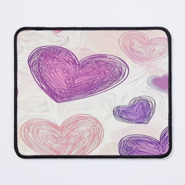 Item preview, Heartful Sketch of Purple and Pink Heart Drawing  designed and sold by NivyasArtistry.