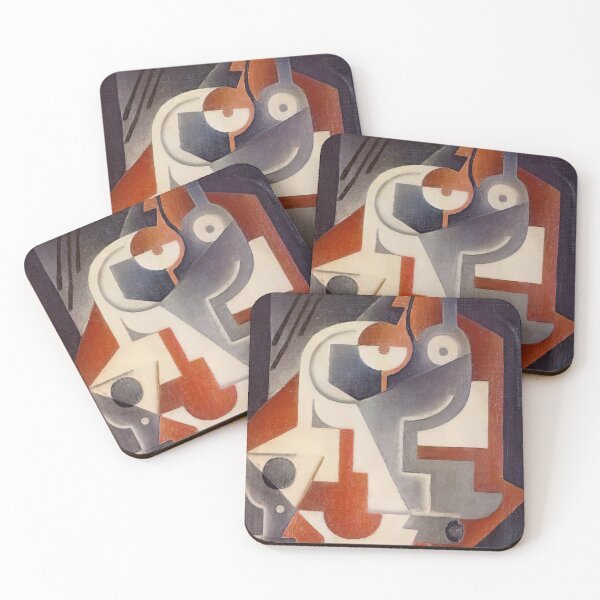 Item preview, Juan Gris Newspaper Glass And Pear designed and sold by melaartni.