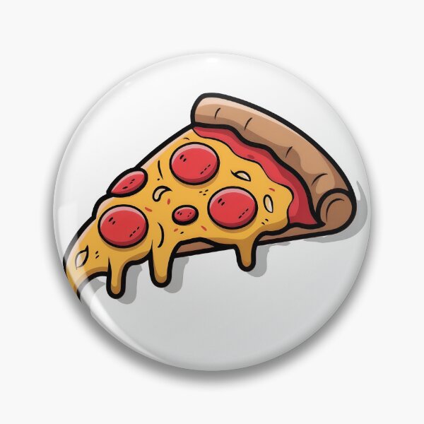 Item preview, Delicious pepperoni pizza slice with melted cheese designed and sold by Creative88Art.