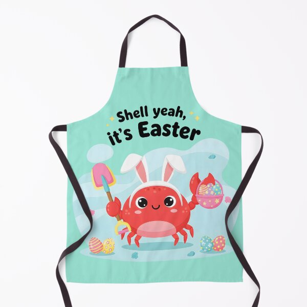 Item preview, Shell Yeah, It’s Easter – Cute Crab With Bunny Ears Easter Illustration designed and sold by Sea Gem.