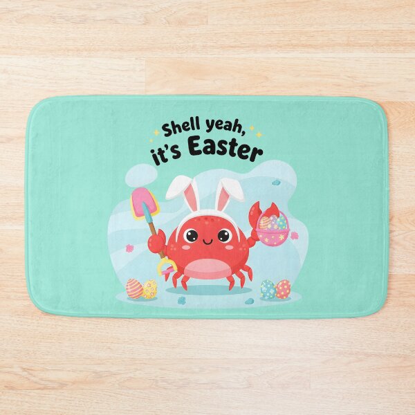 Item preview, Shell Yeah, It’s Easter – Cute Crab With Bunny Ears Easter Illustration designed and sold by Sea Gem.