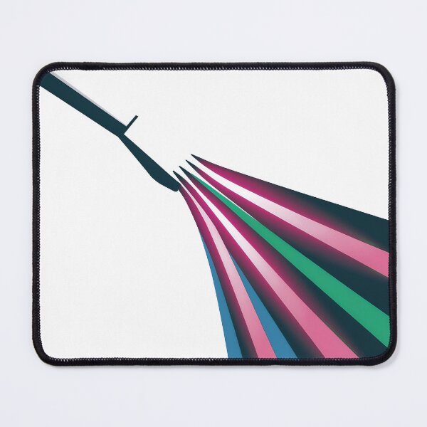 Item preview, Vibrant colorful stripes emerging from a sleek razor designed and sold by Creative88Art.