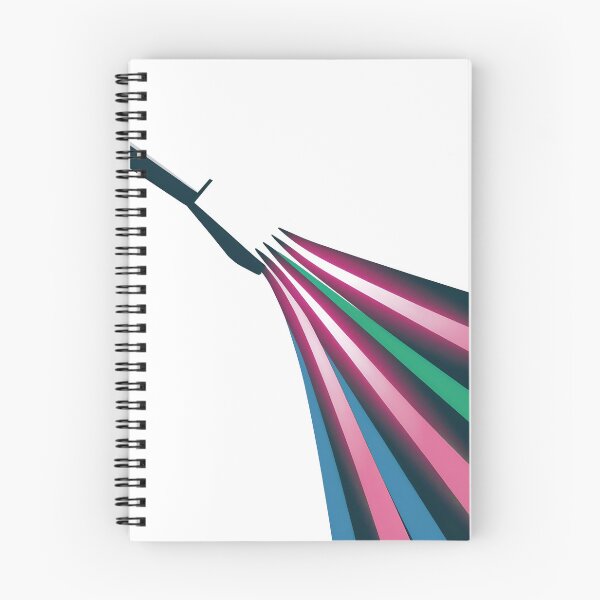 Item preview, Vibrant colorful stripes emerging from a sleek razor designed and sold by Creative88Art.