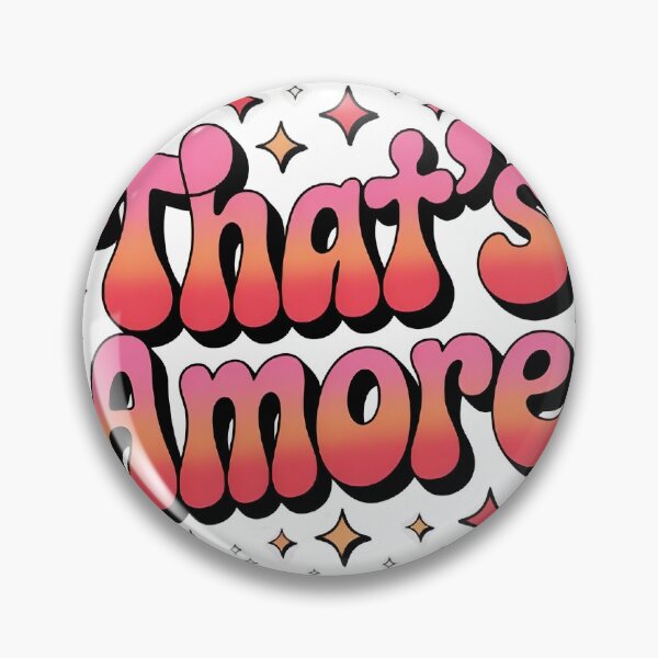Item preview, That's Amore - Groovy Retro Italian Song Quote designed and sold by ItaloVibes.