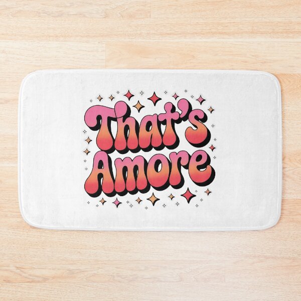 Item preview, That's Amore - Groovy Retro Italian Song Quote designed and sold by ItaloVibes.