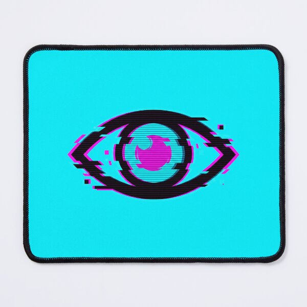 Item preview, Cyberpunk Glitch Eye Neon Surveillance 2026 designed and sold by MarCinu Art.
