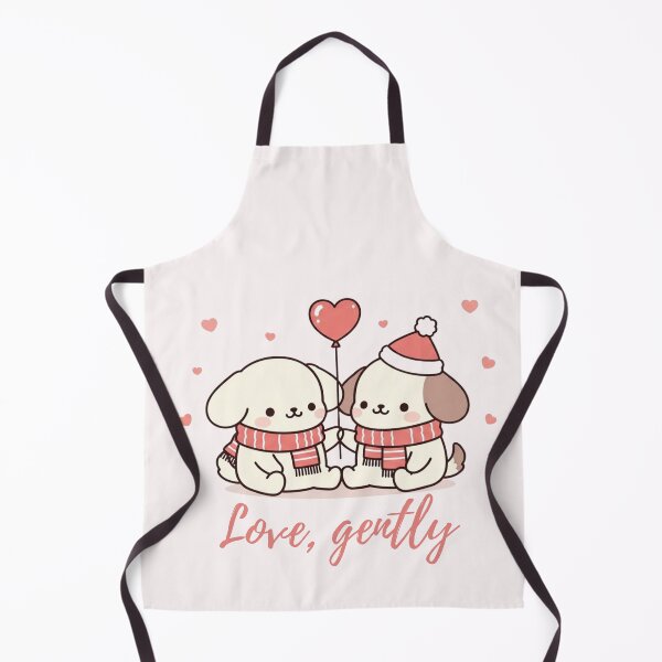 Item preview, Love, Gently – Cute Valentine Puppy Couple designed and sold by soletstudio.
